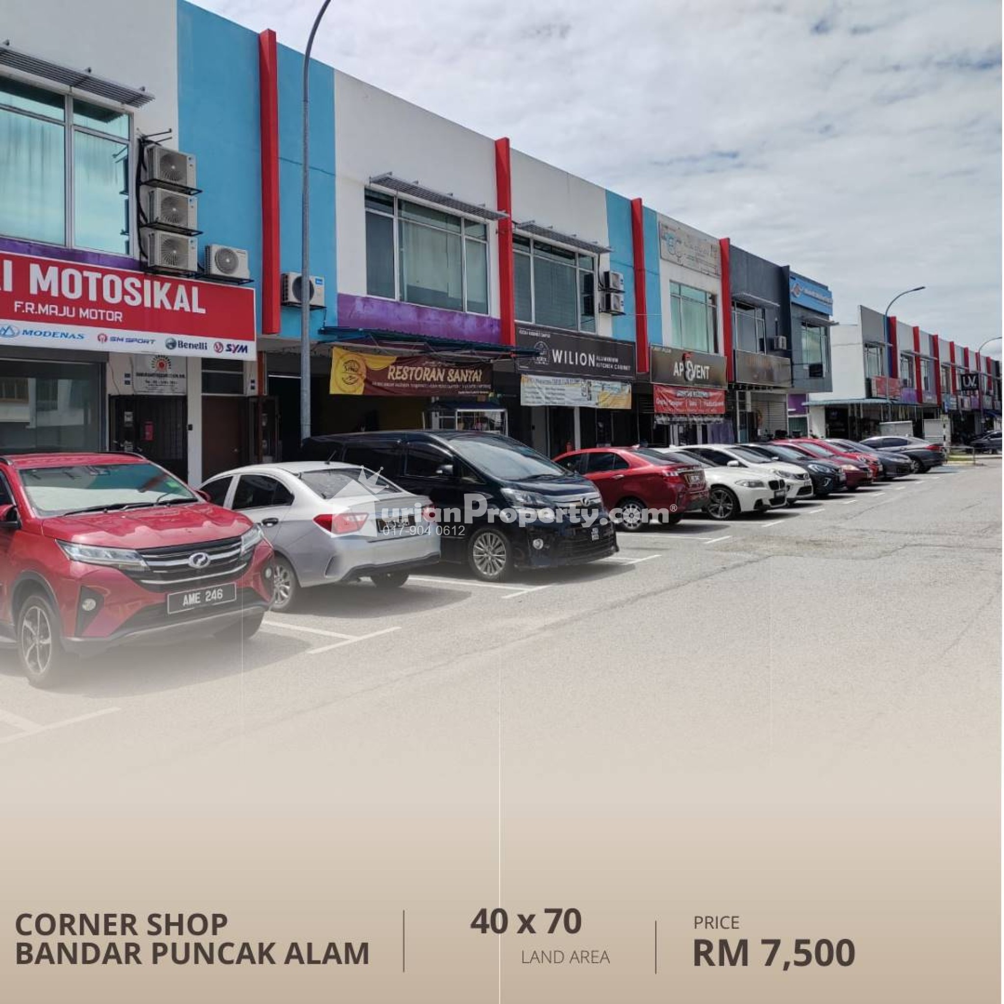 Shop For Sale at Hill park @ Shah Alam North