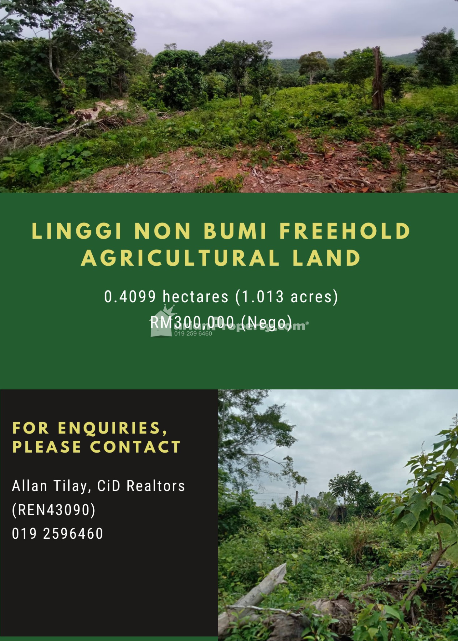 Agriculture Land For Sale at Linggi